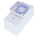 Miniatyrbilde 2 av 7: Mekanisk timer Automatisk 24 timers strømbryter for lavt strømforbruk for varmtvannsbereder Gatelys 220VAC