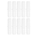 Miniatyrbillede 1 af 8: 10 stk plastslange med hulling montering sæt med lige hullinger samlinger Mender koblingsadapter 12-12 mm