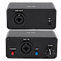 Miniatyrbild 8 av 8: Mikrofonförförstärkare High Gain 48V Phantom Power XLR Output Mic Förförstärkare för dynamiska och kondensatormikrofoner Booster