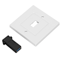 Pikkukuva 5 / 8: USB 3.0 -pistoroseta seinälevy Nopea lataus pistoroseta Etupaneeli kotiin, toimistoon ja hotelliin