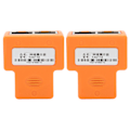 Miniatyrbillede 1 af 8: 2 stk 1 til 2 Ethernet splitterkobling PVC RJ45 splitter Tilslutning Støjmodstand
