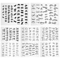 Miniatyrbillede 2 af 8: 8 stk Brev Transparent Stempel Klar DIY Tegning Scrapbooking Hånd Konto Håndværk Dekorationer