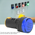 Miniatyrbillede 7 af 7: 10 stk BERM LED-strømindikatorlampe Halvleder Energibesparende Lampe φ22mm 24V AD16-22d S(Blå)