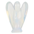 Miniatyrbillede 2 af 8: Jade Naturkrystal Engel 3-dimensionel udskæring Hjemindretning Håndværk Ornamenter 1,5 i Opal engel