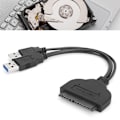 Miniatyrbilde 8 av 8: USB3.0 til SATA-kabel Datamaskin tilkoblet harddisk konvertering Dataoverføring C0108Svart