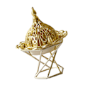 Miniatyrbillede 1 af 7: Guld røgelsebrænder Elegant rustfrit metal Vintage røgelsebrænder til hjemmet soveværelse