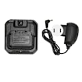 Pikkukuva 1 / 8: CHR 9700 radioakun latausasema verkkoadapterilla Baofeng BF 9700 BF A58 UV 5S UV 9R 100‑240V US-liitäntä