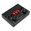 Miniatyrbillede 6 af 8: Bluetooth Live Lydkort 8 Tilstande Stemmeomformer Lydmixerkort med 16 Lydeffekter til Karaoke Live Streaming Sort