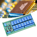 Miniatyrbild 5 av 7: 12V 6-kanals RS485-relä PLC elektrisk expansionsmodul för RTU-protokollfjärrkontroll R4D3B16-R med DIN-skena låda