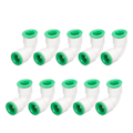 Pikkukuva 5 / 8: 10 kpl kyynärliitäntää PPR-letkujen liitäntään Quick Push Connection Set Kit uima-altaalle 20 mm / 0,79 tuumaa