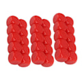 Miniatyrbillede 7 af 8: 30 stk. 16MM Blanke Terninger Sæt Plastik Afrundede 6-Sided Terninger Kuber Til Spil Party Sjov DIY Sticker Matematik Undervisning Rød