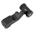 Miniatyrbillede 2 af 8: Gearshift-knap med 3 adaptere forlænget 6061-T6 aluminiumlegering Universal udskiftning til Acura Sort