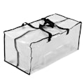Miniatyrbillede 2 af 8: Oversize Flyttekasser Vandtæt Transparent med lynlåse Heavy Duty Opbevaringspose til pladsbesparende Flytning Opbevaring Rygsæktype