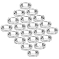 Pikkukuva 5 / 8: 20 kpl Kynsistrassit Kiiltävät DIY Käsinommeltavat Kengänkoristeet Vaatetustarvikkeet (18 x 13 mm soikea muoto)