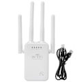 Miniatyrbillede 1 af 8: WiFi-forlænger med 4 antenner, 3 tilstande, Plug and Play, WiFi-signalforstærker til hotel, lejlighed, hjem, 100‑240V, EU-stik