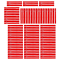 Miniatyrbilde 5 av 8: 100 stk Fiske Stang Tie Strap Pol Fixing Band Stang Elastisk Wrap Holder Haken og Loop Design Rød