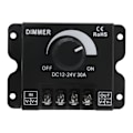 Miniatyrbillede 1 af 8: 30A LED-dimmer PWM Unicolor enkeltkanals justerbar dimmerkontrol DC 12V-24V