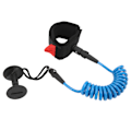 Miniatyrbillede 7 af 8: 5,5 mm 4 fods Paddle Board Håndledsrem Elastisk TPU Håndleds Surfkoppel Stand Up Paddle Leash til Surfbræt Blå
