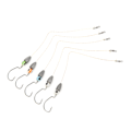 Miniatyrbilde 7 av 8: Fiskekroker Fiske Lures Jig Nylon Line med 3D Øye Ball Rustfritt Stål for Ferskvann Saltvann Bass Ørret Crappie
