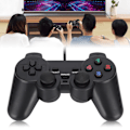 Miniatyrbillede 7 af 8: Spilkonsol med kabelforbundet USB-controller med dobbelt vibration til joystick til bærbar computer