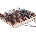 Miniatyrbilde 6 av 8: Hengende solbriller Organizer Veggmontert 15 Slots Briller Oppbevaring Organizer Holder