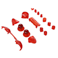 Miniatyrbild 7 av 8: Full Buttons Mod Kit Trigger Full Trigger Modul Set för XBOX Series X för XBOX Series S ControllerTransparent Röd