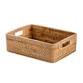 Miniatyrbillede 1 af 8: Fletkurv Opbevaringskurv Desktop Utility Organizer Vævet Opbevaringskurv til Sofabord