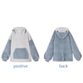 Miniatyrbillede 4 af 8: Hættetrøje Dame Hætte Shark Plys Hættetrøje Fuzzy Indvendig Fleece Løstsiddende Trøje Topper Tøj til Par Hjem