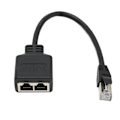 Pikkukuva 3 / 8: RJ45 Ethernet-sovitin kaapeli jatko 1-2 porttia Erinomainen liitäntäsiirto Splitter-sovitin CAT7-verkolle