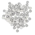 Miniatyrbilde 3 av 8: 100 stk flate diamant hjerter Runde Lys Flatback Rhinestone Tilbehør Håndverk Tilbehør 12mm
