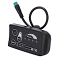 Miniatyrbillede 2 af 8: Elcykel LED Display Kontrolpanel 36V 48V S810 LED Display Måler til Elcykel Modifikation Vandafvisende Grænseflade