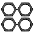 Pikkukuva 1 / 8: 4 kpl 24 mm kuusiokolopyöränmutter Alumiiniseos Kestävä 24 mm kuusiokolopyöränmutter ARRMA 1/5 Outcast Kraton 8s Musta