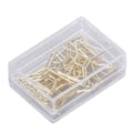 Miniatyrbild 3 av 7: 100 st gem Guld Söt, unik form galvaniseringsprocess Lättviktig bärbar metall gem med förvaringsboxbåge