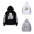 Miniatyrbillede 3 af 3: Efterår og vinter unisex hættetrøje Hip Hop Animetrøjer Løse langærmede hættetrøje til hverdag og fest