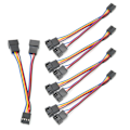 Pikkukuva 5 / 8: 5 kpl Tuuletinjatkokaapeli johto 1-2 4-napainen liitin Splitter Adapter Virransyöttömuunnin