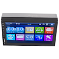 Miniatyrbillede 8 af 8: 7 tommer Universal Bilstereo Audiomodtager Touchscreen MP5 Afspiller GPS Navigation med Backup Kamera Håndfri Opkald