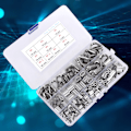 Miniatyrbild 5 av 7: 225st M1.2 M1.5 M2 M2.5 M3 M4 M5 Crimping Loop Sleeve M2 M3 Vajer Fingerborg