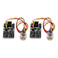 Miniatyrbilde 6 av 8: 2 stk PC-vifte-styring 3-pin 4-pin vifteadapter PWM PC-kabinett kjøleviftehub 8-veis splitter 12V hastighetsstyring
