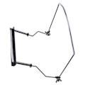Miniatyrbillede 8 af 8: Holdbar, justerbar metal 10-huls Harmonika Halsholder Stativ Support Tilbehør