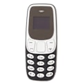 Miniatyrbild 2 av 8: Världens Minsta Telefon Handsfree Bluetooth-uppringare Dubbla SIM-kort Olåst GSM 2 i 1 Mini Mobiltelefon Svart