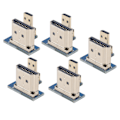 Miniatyrbild 2 av 8: 5st Micro för HDMI till High Definition Multimedia Interface Konverter Adapter Kontakt Passar Raspberry Pi 4B