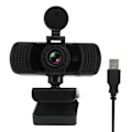 Miniatyrbild 1 av 8: HD Webbkamera USB 2K/1440P Live-sändning Skrivbordsdator Kamera Inbyggd Mikrofon PC06(PC-06 )