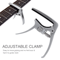 Miniatyrbilde 6 av 8: Metall Justerbar Clamp Key Akustisk Gitar Capo for Tonejustering