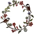 Decorative Metal Door Wreath, Modern Wall Decor Compatible with Year-Round Use