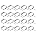 Miniatyrbillede 3 af 7: 20 stk Bæltespænder Lys farve Blank overflade Robust Slidstærk blekfri Bred anvendelse Metallspænde 4,5 mm