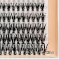 Miniatyrbild 7 av 8: Lash Clusters Simulering Mixed Handcrafted Mjuk Lättvikt Tät DIY Ögonfransförlängning för makeup
