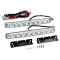 Miniatyrbilde 1 av 8: 2 stk. Hvit 9-LED Lang Stripe Kjørelys DRL Bil Tåke Dag Kjørelys