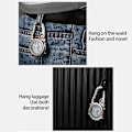 Miniatyrbild 6 av 8: Multifunktionell självlysande Clip On Carabiner Watch Mini Quartz Watch Compass för utomhusklättringsaktiviteter
