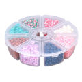 Miniatyrbillede 5 af 7: 1280 stk flade lerperler 6 mm holdbare vandtætte blegemiddelfrie Forbedre kreativiteten Aflast stress Polymer lerperler til gør-det-selv