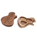 Miniatyrbilde 3 av 8: Gitar Pick Box Tre Oppbevaringsholder Massivt Tre Gitarristgaver Musikinstrumenttilbehør